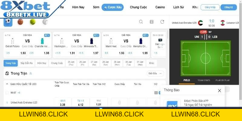 8Xbet - Website Nhà Cái Cá Cược Ấn Tượng Cộng Đồng Bet Thủ - LLWIN68