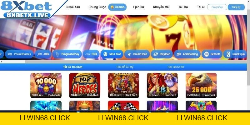 8Xbet - Website Nhà Cái Cá Cược Ấn Tượng Cộng Đồng Bet Thủ - LLWIN68