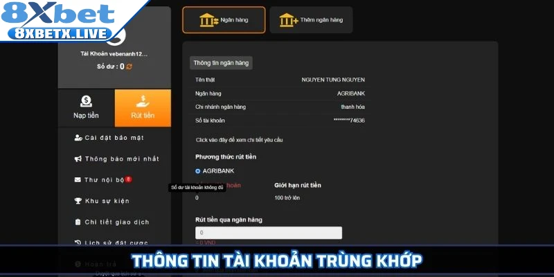 Rút Tiền 8Xbet Nhanh Chóng Và An Toàn Cho Người Mới - LLWIN68