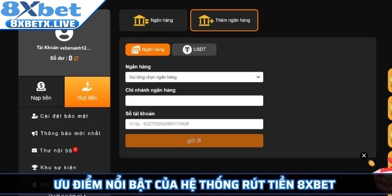 Rút Tiền 8Xbet Nhanh Chóng Và An Toàn Cho Người Mới - LLWIN68